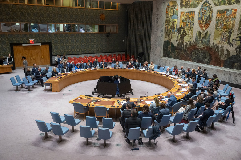 Vista general de la reunión del Consejo de Seguridad de la ONU sobre la situación en Bosnia y Herzegovina.